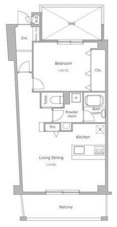 ゼフィルスB棟の物件間取画像